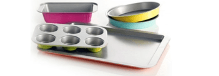 Gibson Home Color Splash Lyneham 5 pc Carbon Steel Bakeware Set DEMO