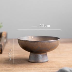 Chinese Retro Household Tableware Set Dishes (Option: Chestnut)