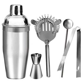 Stainless Steel Cocktail Shaker (Option: 750fivepiece sets)
