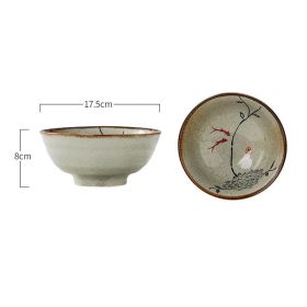 Japanese Ceramic Bowl Commercial Large Ramen (Option: 7inch Fish play)