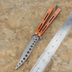 Edge Fancy Safety Practice Butterfly Knife (Color: Orange)