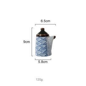 Japanese Style Ceramic Hefeng Seasoning Pot Set Restaurant Household (Option: High flavoring pot)