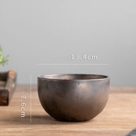 Chinese Retro Household Tableware Set Dishes (Option: Bronze)