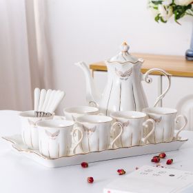 Ceramic Water Set Simple Living Room Water Cup (Option: G)