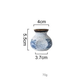Japanese Style Ceramic Hefeng Seasoning Pot Set Restaurant Household (Option: Toothpick bottle)