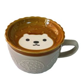 Household Ceramic Tableware (Option: Hedgehog Cup Set)