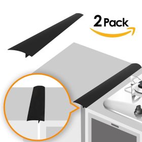 Stove Sealing Strip Cover Oil-proof Gap Strip T-shaped Strip (Option: Black-21 Inch Single Pack)