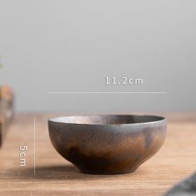 Chinese Retro Household Tableware Set Dishes (Option: Light brown)