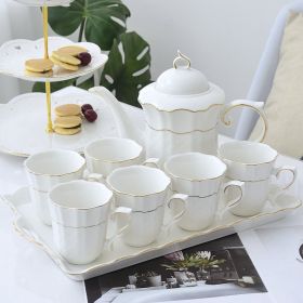 Ceramic Water Set Simple Living Room Water Cup (Option: B)