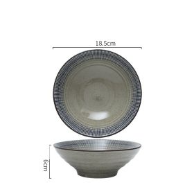 Japanese Ceramic Bowl Commercial Large Ramen (Option: 7inch Trumpet bowl)