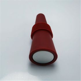 Kitchen Supplies Wine Stopper Stainless Steel Bottom Wine Bottle Stopper Food Silicone Wine Bottle Stopper Wine Stopper Wine Bottle Stopper (Color: Coffee)