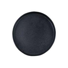 Home Fashion Simple Solid Color Western Dinner Plate (Option: Straight edge Yanbian plate-26.5cm-1PC)