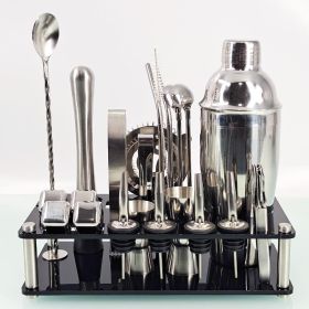 New Stainless Steel Ice Acrylic Set (Option: 750ML)