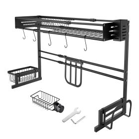 Adjustable Dish Drying Rack (Color: As Picture)