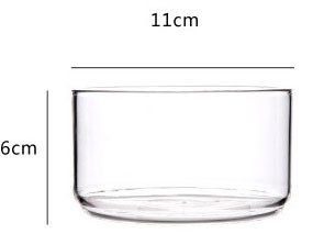 Glass Overlapping Preservation Salad Bowl (Option: Bowl Without Lid)