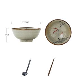 Japanese Ceramic Bowl Commercial Large Ramen (Option: 7inch Fish play set)