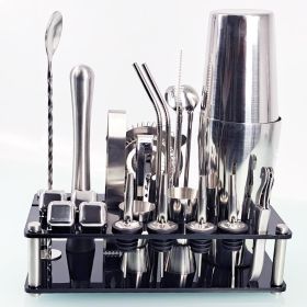 New Stainless Steel Ice Acrylic Set (Option: Boston)
