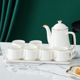 Ceramic Water Set Simple Living Room Water Cup (Option: K)