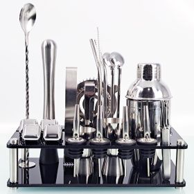 New Stainless Steel Ice Acrylic Set (Option: 350ML)