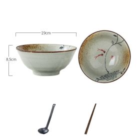Japanese Ceramic Bowl Commercial Large Ramen (Option: 8inch Fish play set)